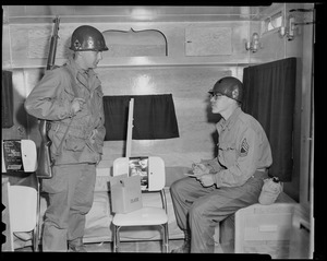 Two military men in conversation