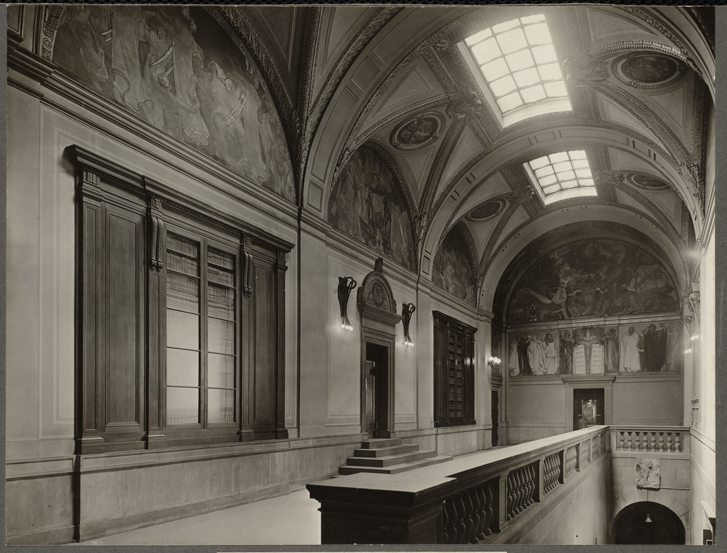 Sargent Hall. Decorated by John Singer Sargent. Boston Public Library Digital Commonwealth