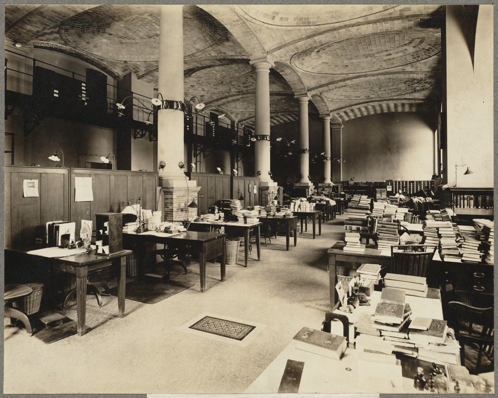Boston Public Library, Copley Square. Catalogue room Digital Commonwealth
