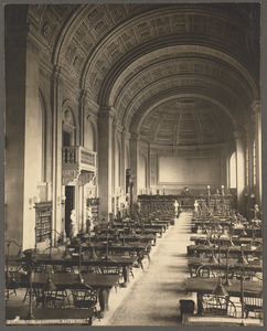 Bates Hall. Main reading room. Boston Public Library