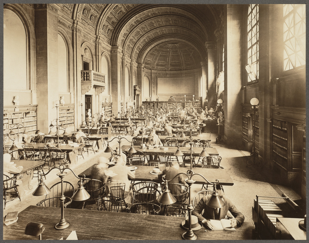 Boston Public Library. Bates Hall - Digital Commonwealth