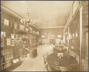 Teachers' room which now houses the card catalogue