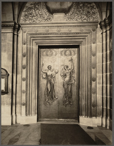 Boston Public Library, Copley Square. Bronze doors by Daniel C. French