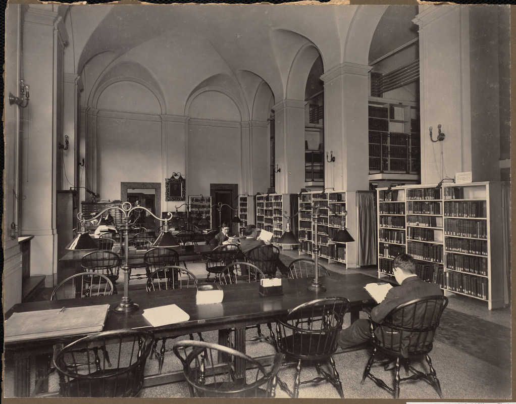 Boston Public Library, Copley Square. Fine Arts Department: Reading ...