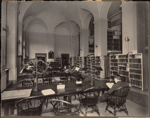 Boston Public Library, Copley Square. Fine arts department: reading room