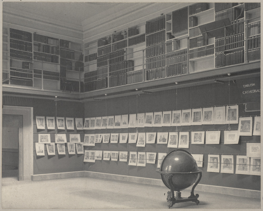 Boston Public Library, Copley Square. Fine arts exhibition room Digital Commonwealth