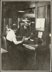 Boston Public Library. Issue Department. Frank C. Blaisdell and Mary A. Reynolds