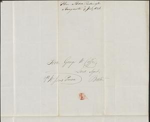 Asa Redington to George Coffin, 9 July 1846