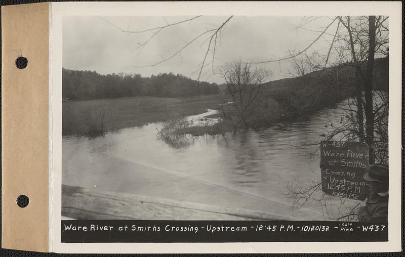 Ware River at Smiths Crossing, looking upstream, Barre, Mass., 1245 PM