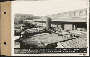Cracking tanks also small sulphuric acid tank, Barre Wool Combing Co., Barre, Mass., 1:35 PM, Oct. 9, 1934