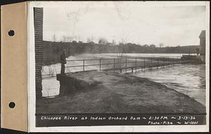 Chicopee River at Indian Orchard dam, Ludlow and Springfield, Mass., 2:30 PM, Mar. 13, 1936
