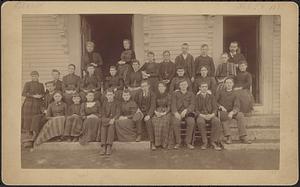 Freshman class of high school with teachers, Feb 24th, 1891