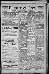 The Brighton Item, September 17, 1892