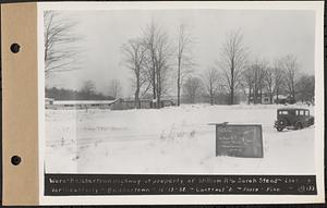 Contract No. 21, Portion of Ware-Belchertown Highway, Ware and Belchertown, Ware-Belchertown highway at property of William A. and Sarah Stead, looking northeasterly, Belchertown, Mass., Dec. 13, 1932