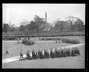 Unidentified military parade, Boston Common