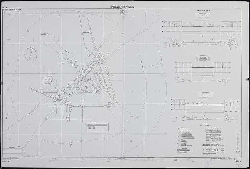 Airport obstruction chart, OC 474, Tri-Cities Airport, Pasco, Washington