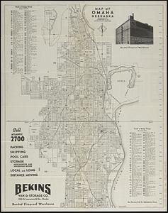 Map of Omaha, Nebraska