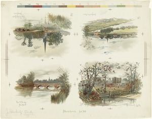 Four English landscapes on one sheet