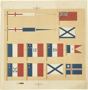 British flag and pennants