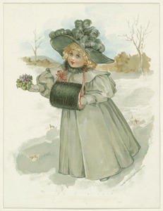 Little girl dressed in winter garb