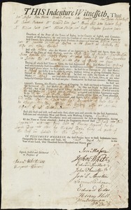William Longly indentured to apprentice with Jonathan Kilton of Boston, 10 April 1794