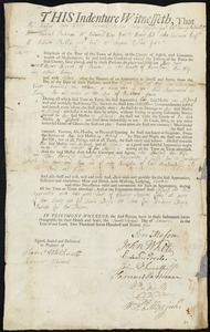 Mary Jones indentured to apprentice with Robert Morgan of Spencer, 22 January 1795