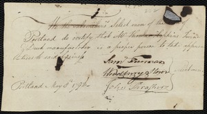 Nancy Gair indentured to apprentice with Ebenezer Storer of Portland, 3 June 1799