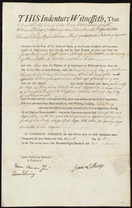 James Henly indentured to apprentice with Isaac Lothrop of Barnstable, 10 May 1802