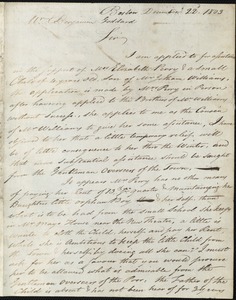 Jacob Eaton indentured to apprentice with John Capen of Canton, 29 October 1803