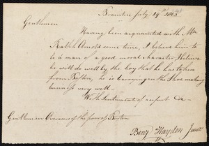 Thomas Burdekin indentured to apprentice with Ralph Arnold of Braintree, 30 July 1805
