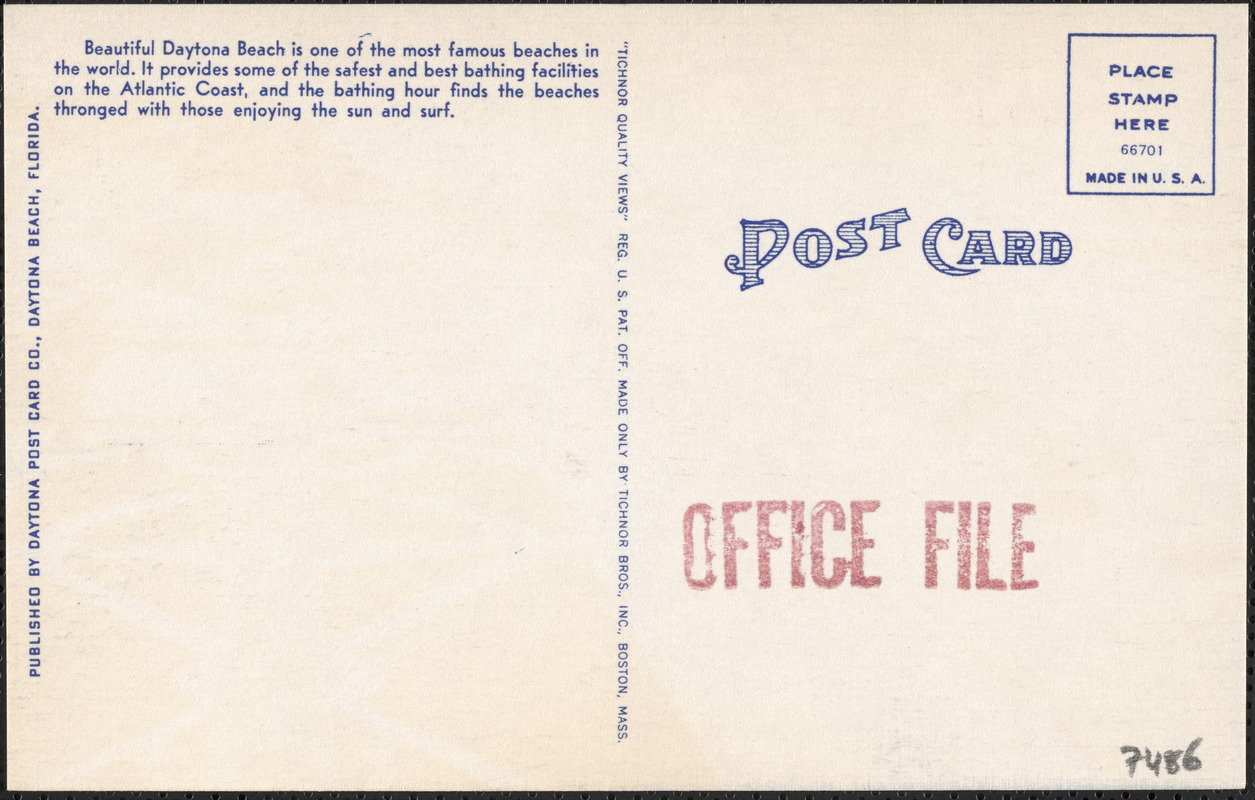 Bathing beach and boardwalk, Daytona Beach, Florida