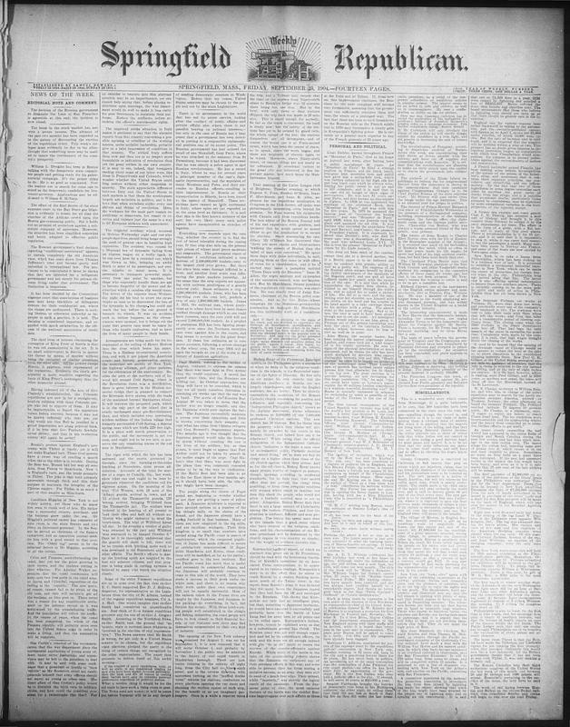 Springfield Weekly Republican - Digital Commonwealth