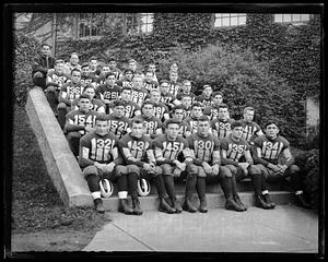 Football players posing in their jerseys