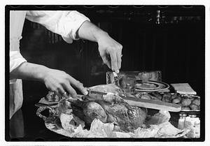 Carving a chicken