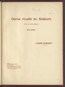 Danse rituelle du Sabbath