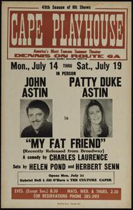 In person John Astin, Patty Duke Astin in "My Fat Friend" (recently released from Broadway)