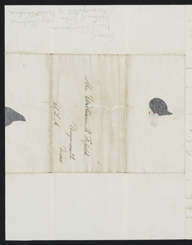 Letter from Henry Grafton Chapman, Paris, to William C.B. Fifield, Dec. 3, 1848
