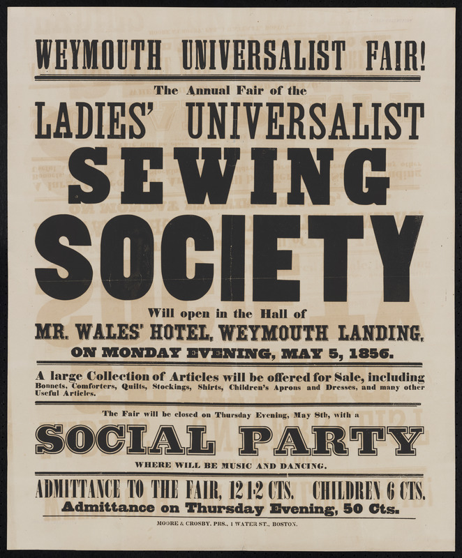 Weymouth Universalist Fair!