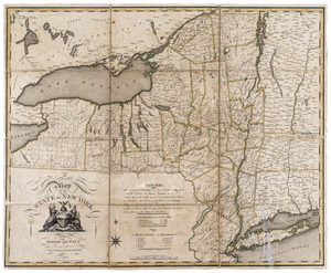A map of the state of New York