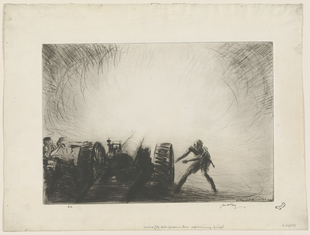 Zero: A sixty-five pounder opening fire