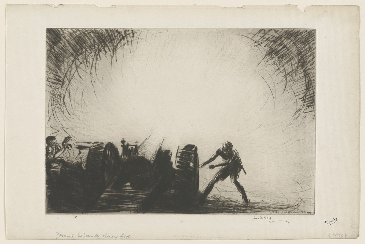 Zero: A sixty-five pounder opening fire