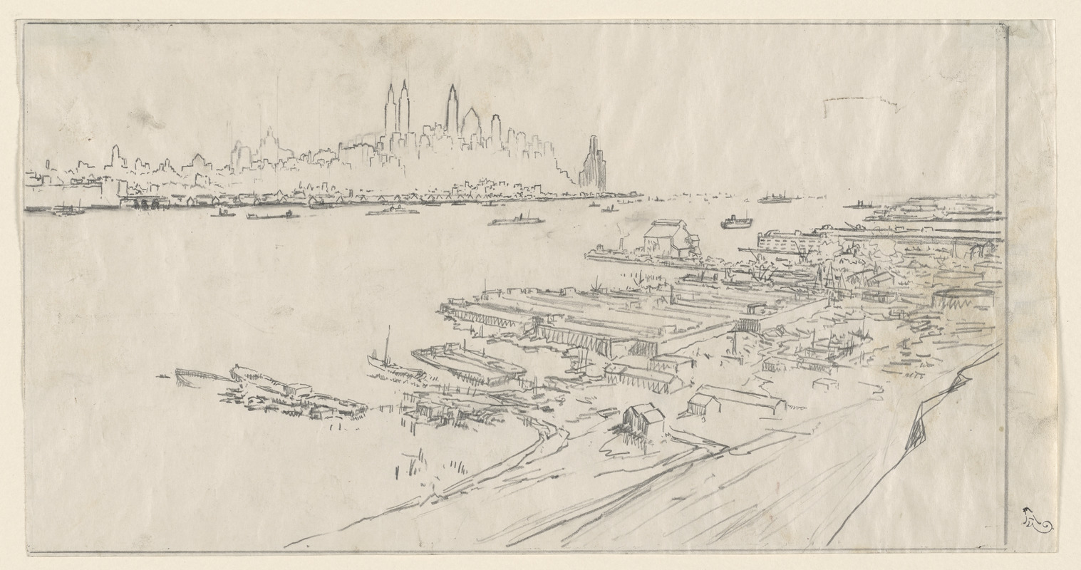 Study for New York from Weehawken