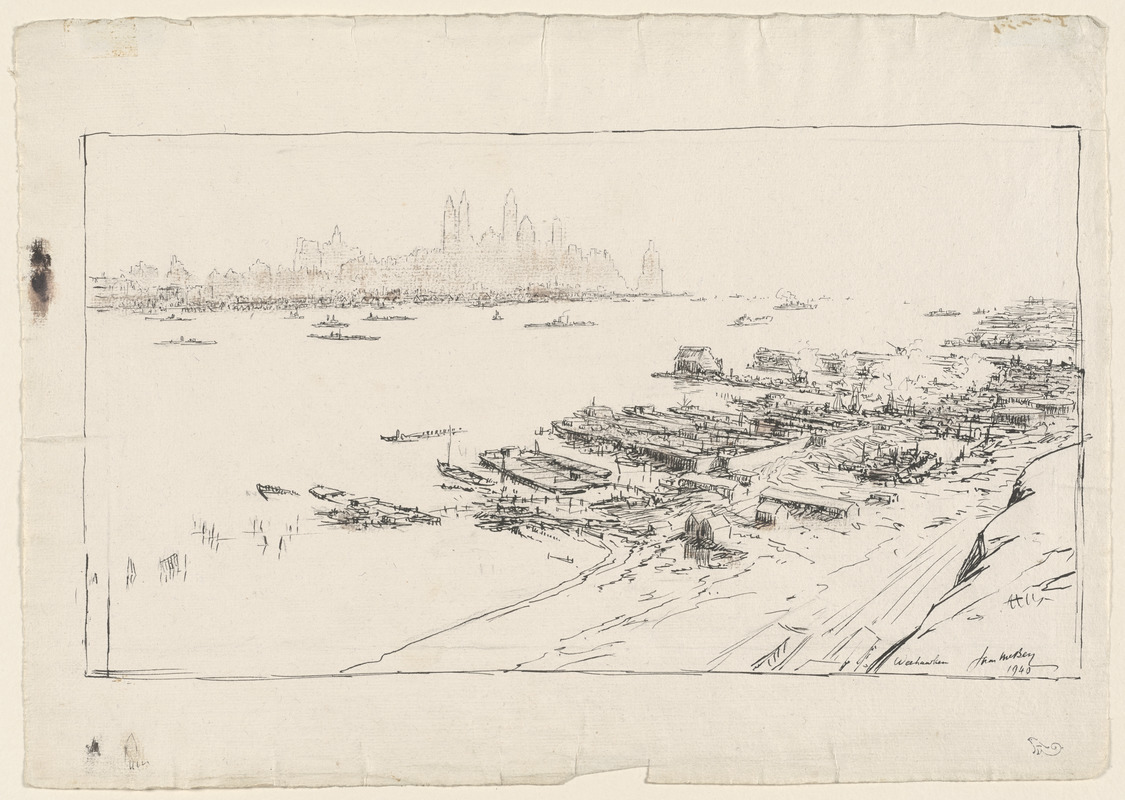 Study for New York from Weehawken