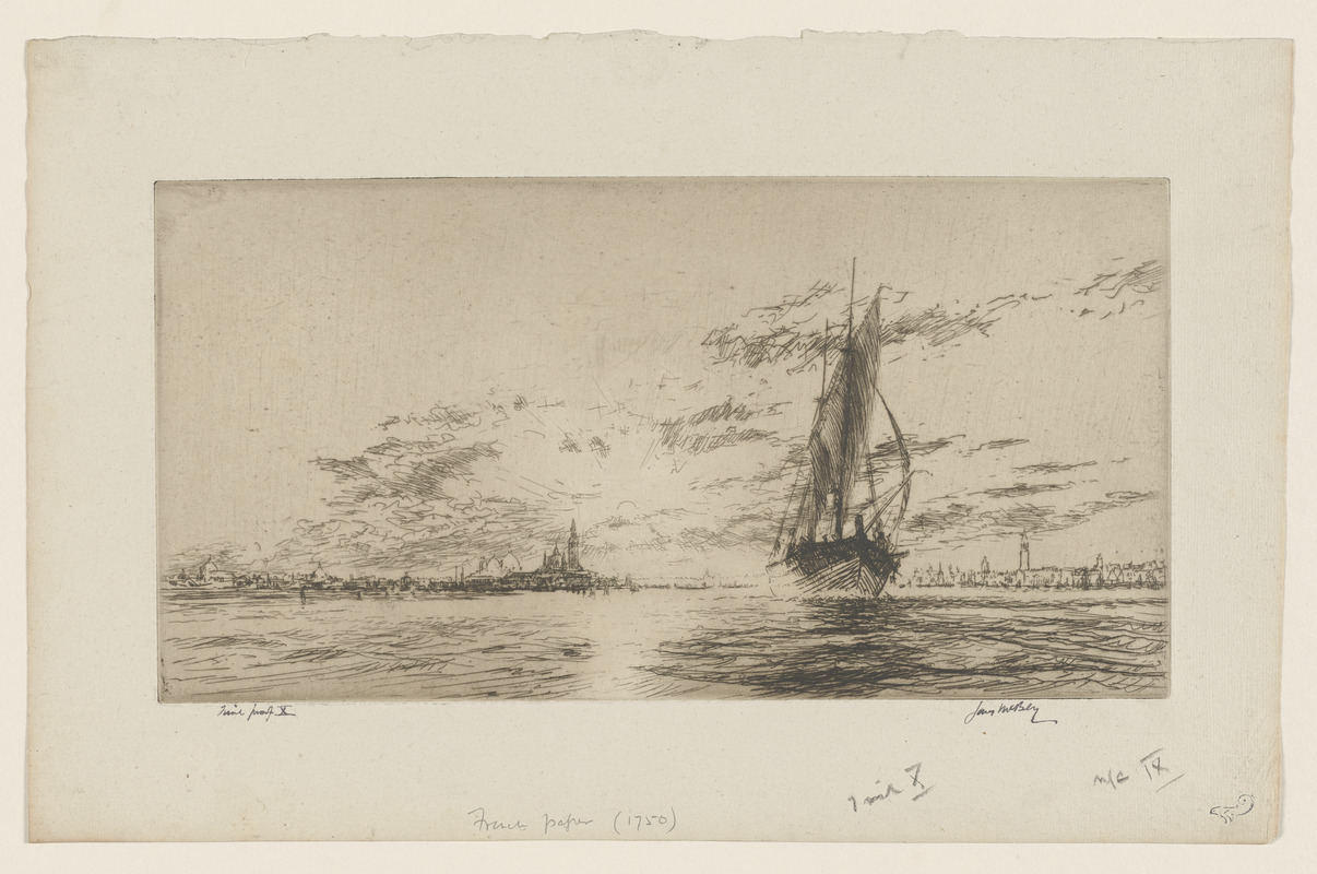 A tartane leaving Venice