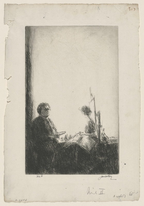 Artist and model