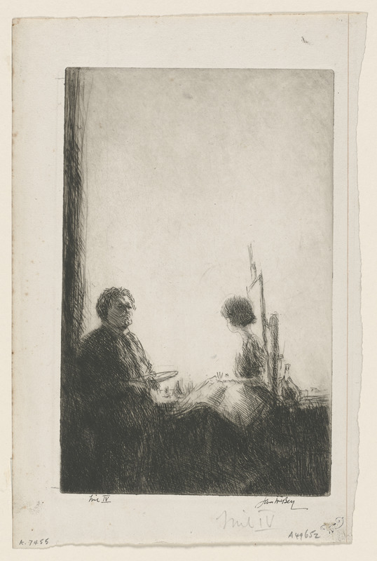 Artist and model