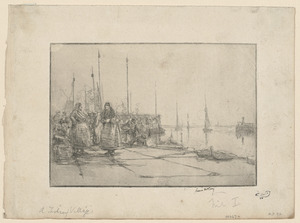 A fishing harbour