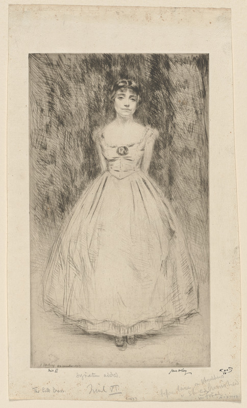 The silk dress