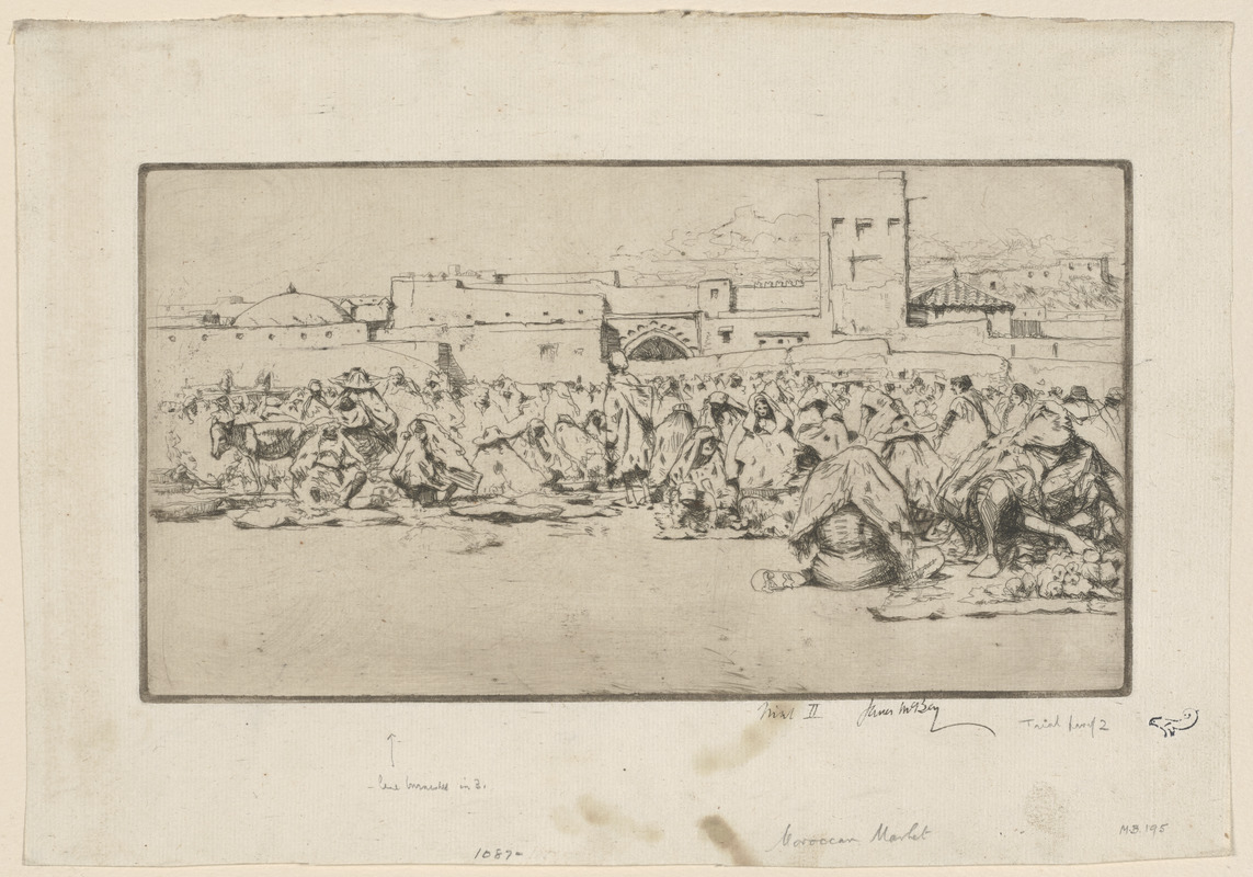 A Moroccan market