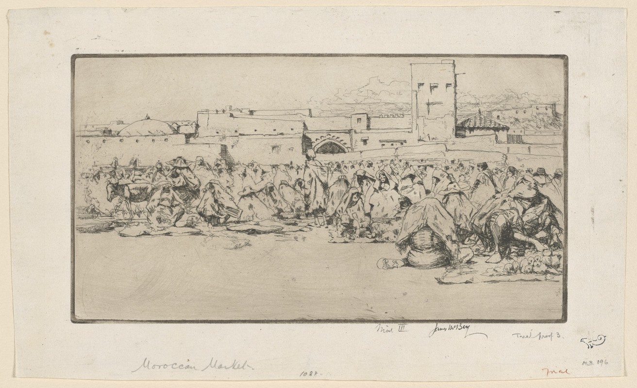 A Moroccan market
